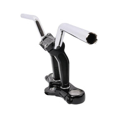 Thrashin Supply Bagger Handlebars & Risers Aggressive Mid Bend Bar - Chrome