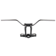 Thrashin Supply Bagger Handlebars & Risers Aggressive Mid Bend Bar - Chrome