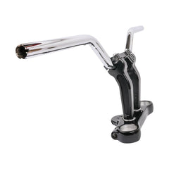 Thrashin Supply Bagger Handlebars & Risers Aggressive Mid Bend Bar - Chrome