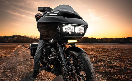 Off-Road Lighting for Harley-Davidson Motorcycles: Custom Dynamics Shark Demon