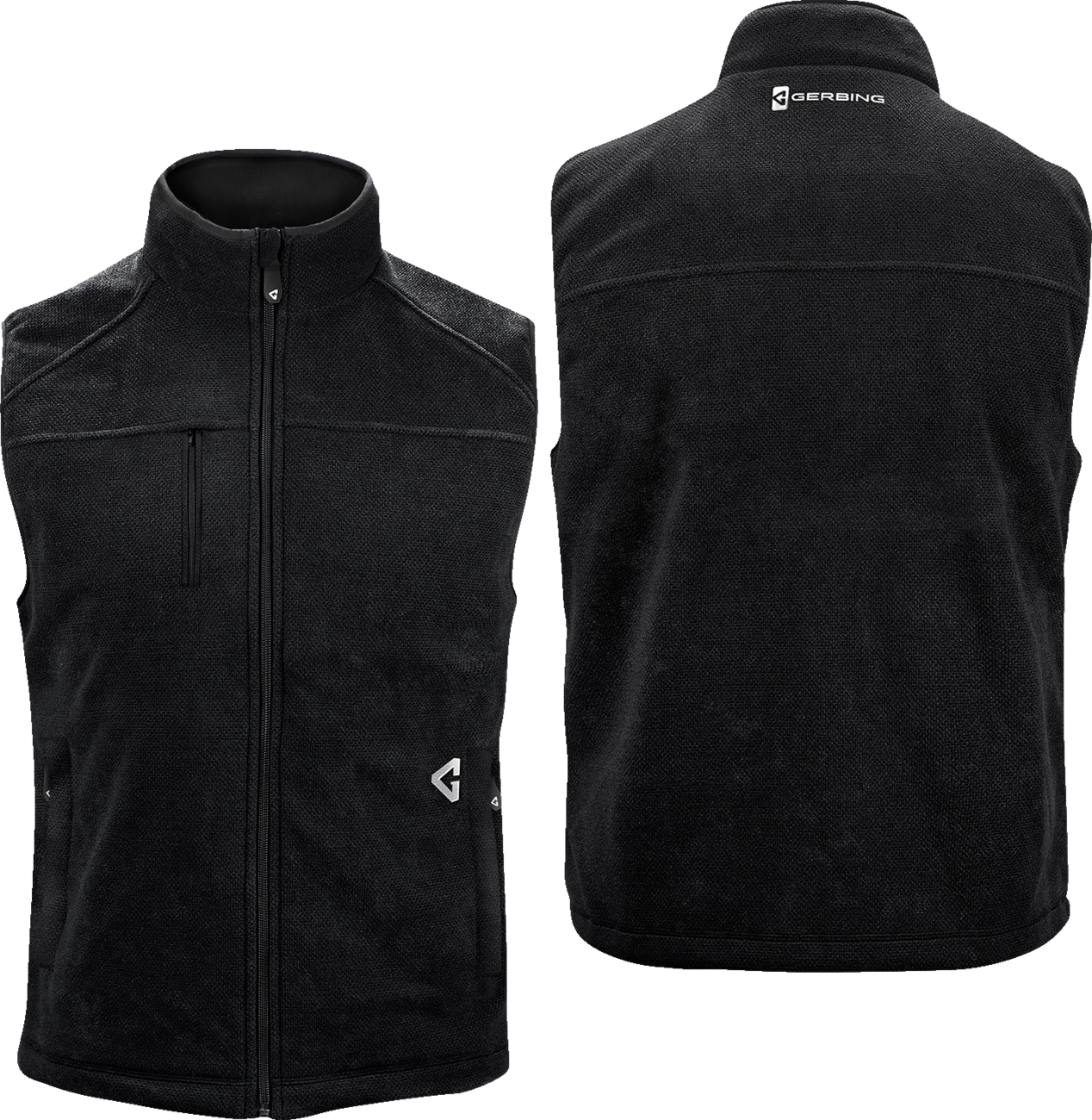 V Thermite Fleece Heated Vest 2.0 - Black - MENS | Gerbing Heated Clothing