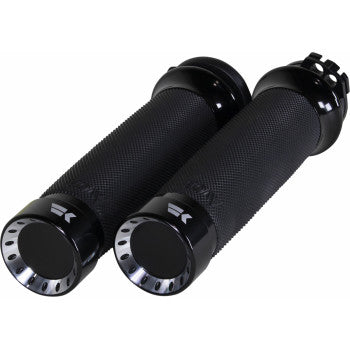 Khrome Werks - Turbine Grips - Custom Contour - Cable - Black