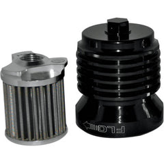 Flo® "Spin-On" Oil Filter - Black Anodized - Aprilia/BMW/Buell/H-D/Moto Guzzi/Yamaha