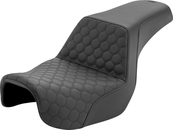 Saddlemen Step-Up Seat - Honeycomb - Dyna '06-'17