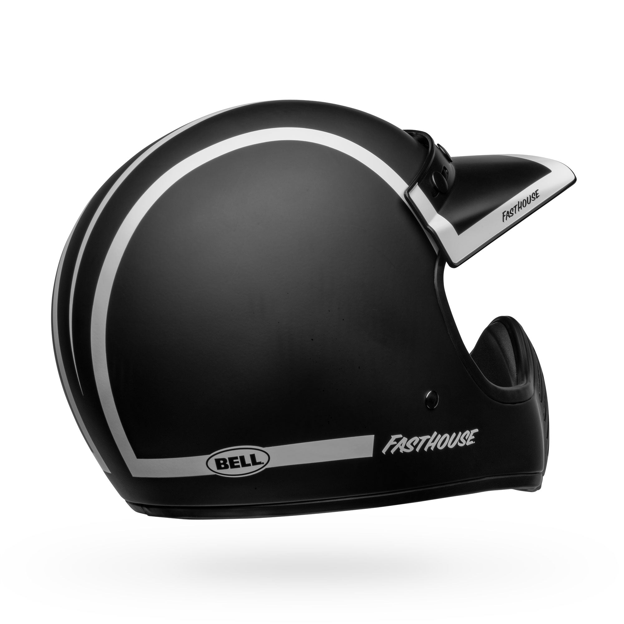 bell fasthouse street helmet Bell Moto-3 Fasthouse Old Road Matte Black/White Helmet