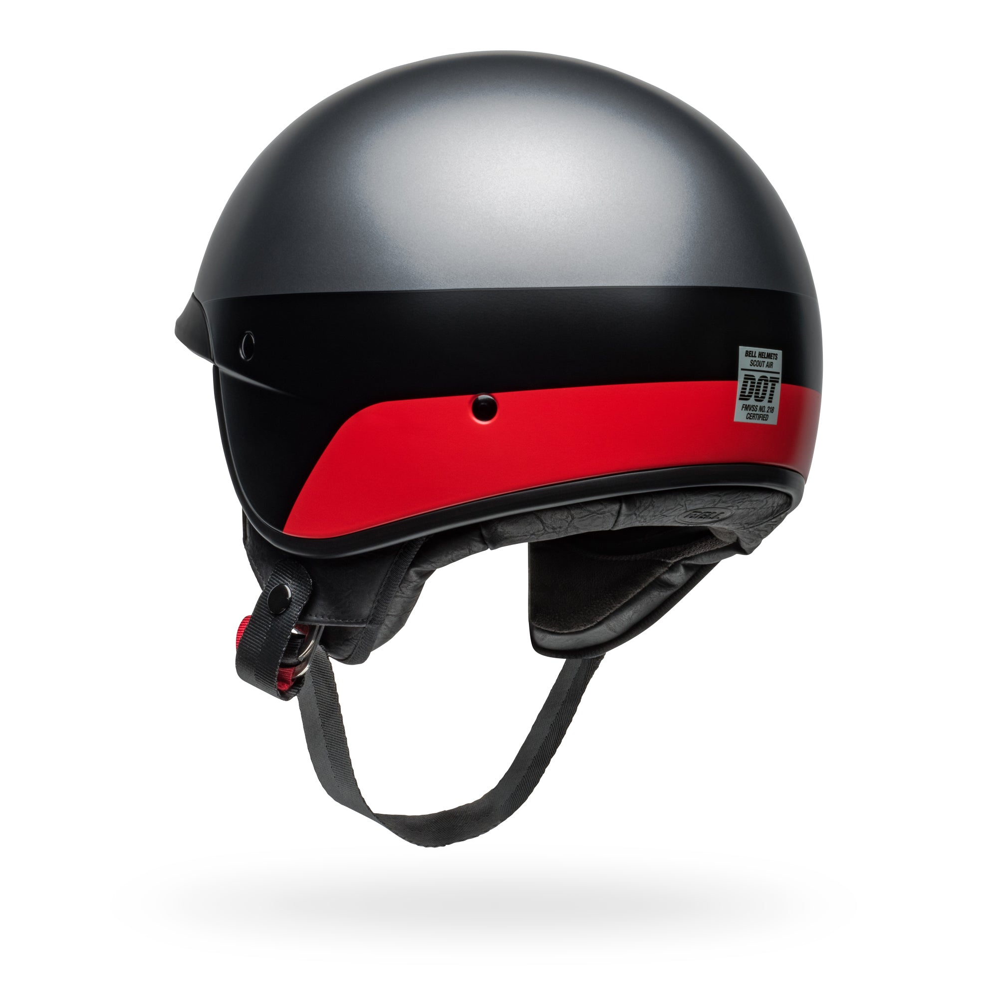 Bell Scout Air Array Satin Gray/Red Helmets