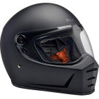 Biltwell Lane Splitter Helmet Flat Black Factory