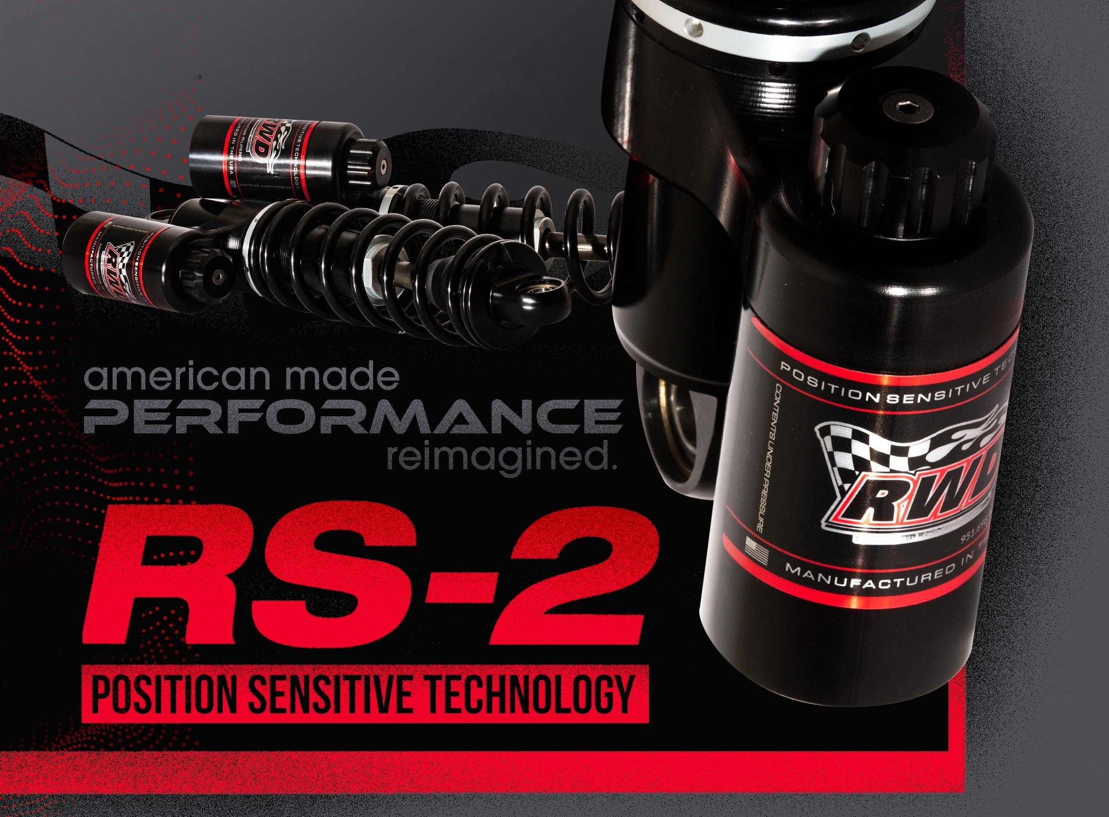 RWD RS-2 Rear Shock Absorber for 1999 - 2025 Harley Davidson Touring Models