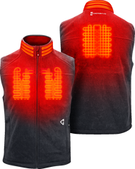 7V Thermite Fleece Heated Vest 2.0 - Gray - MENS | Gerbing Heated Clothing