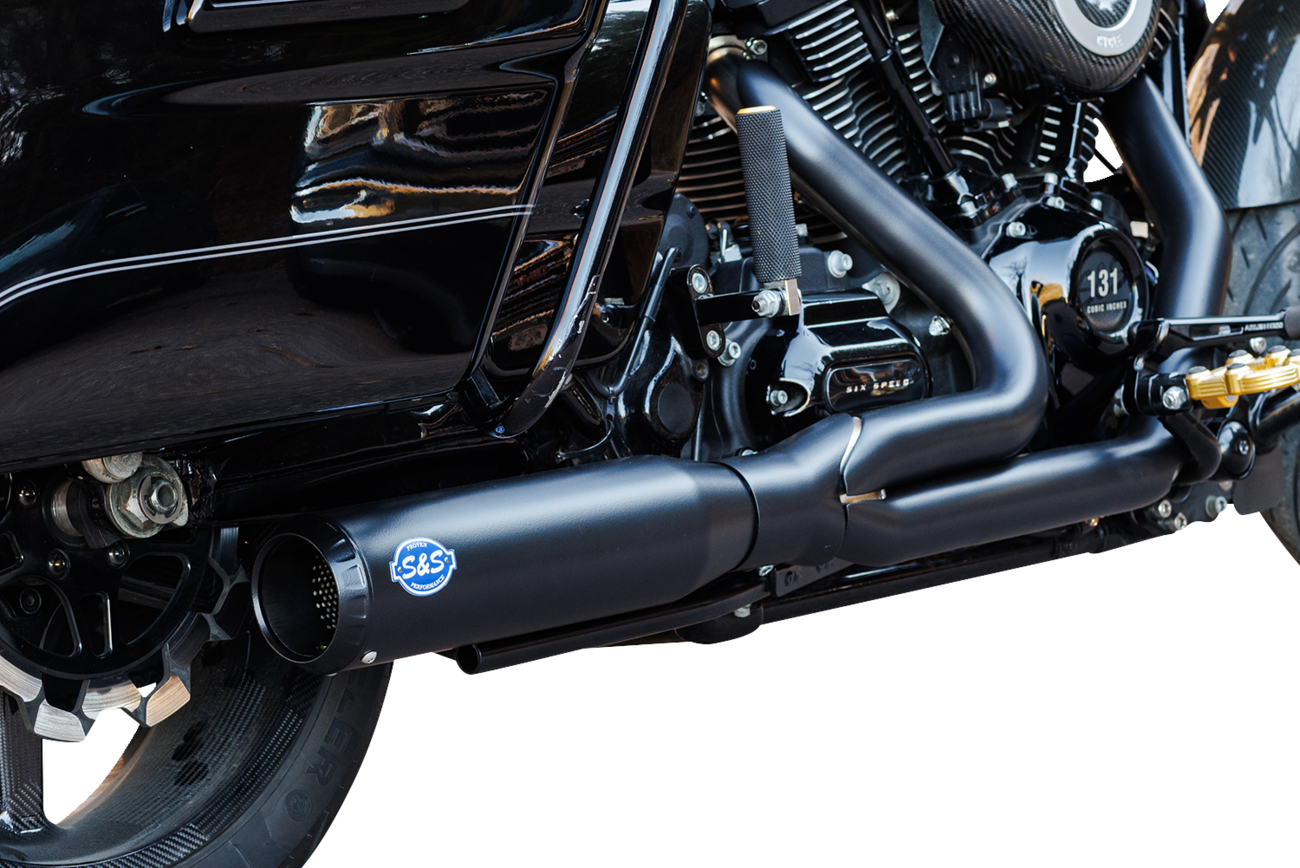 2-into-1 Qualifier Exhaust System - 50-State - Black | S&S Cycle