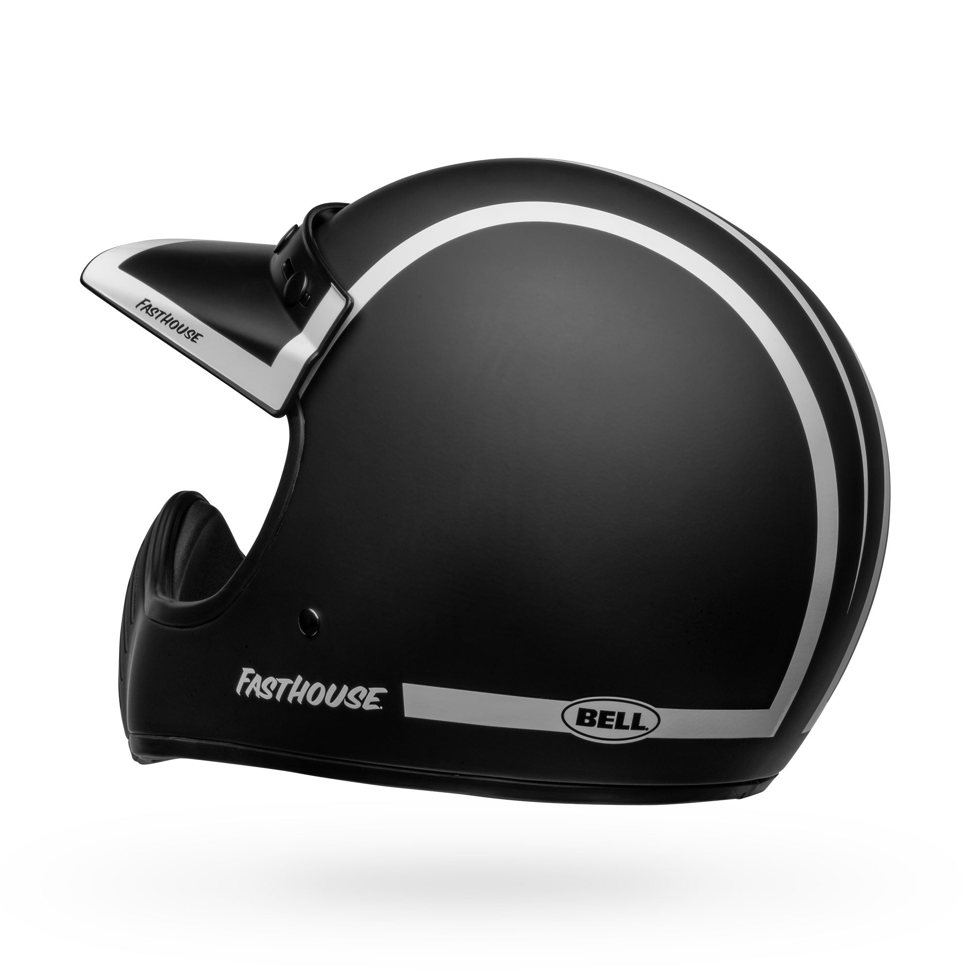 bell fasthouse helmets Bell Moto-3 Fasthouse Old Road Matte Black/White Helmet