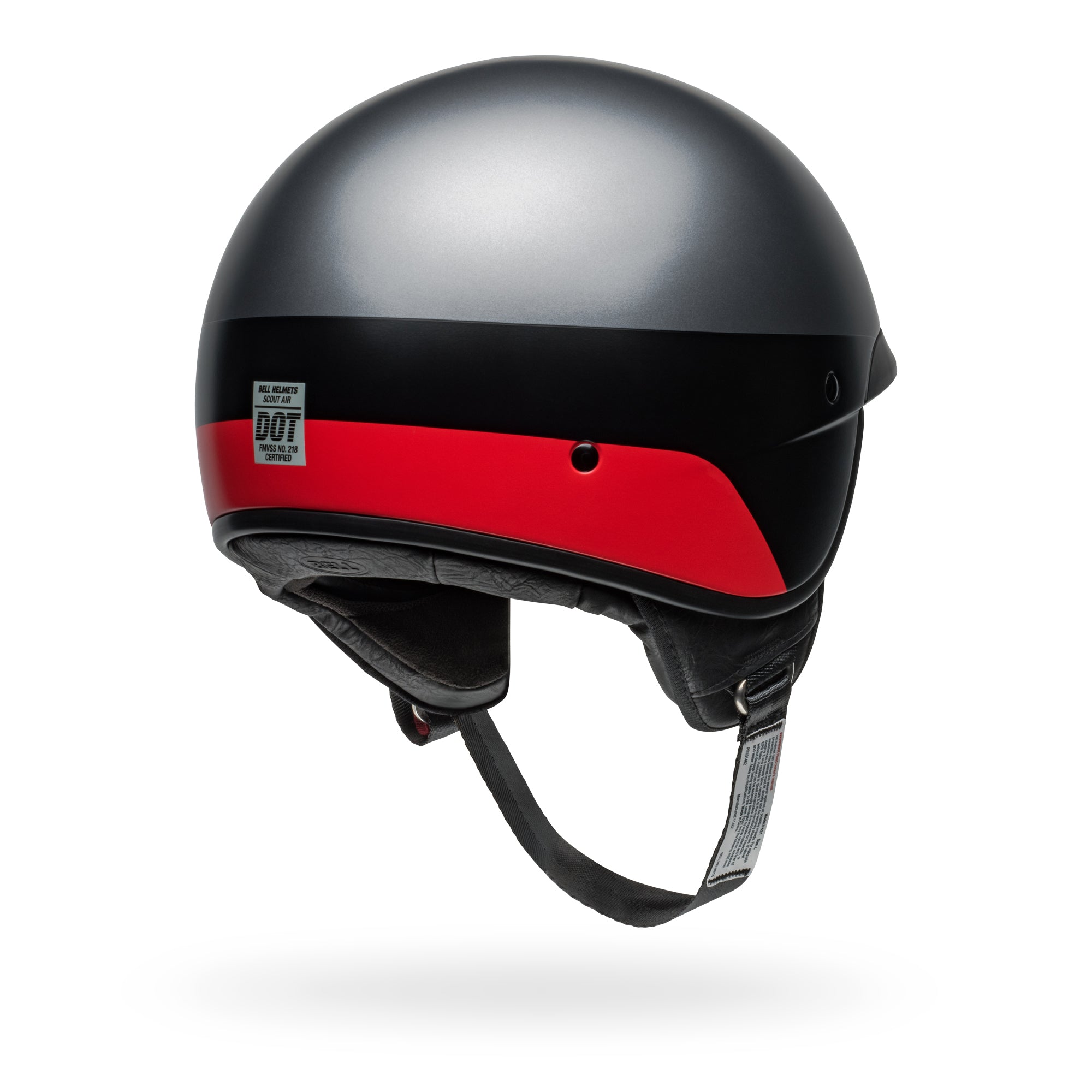 Bell Scout Air Array Satin Gray/Red Helmets