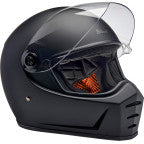 Biltwell Lane Splitter Helmet Flat Black Factory