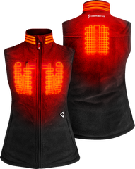 Women's 7V Thermite Heated Fleece Vest 2.0 - Black | Gerbing Heated Clothing