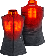 Women's 7V Thermite Heated Fleece Vest 2.0 - Gray | Gerbing Heated Clothing