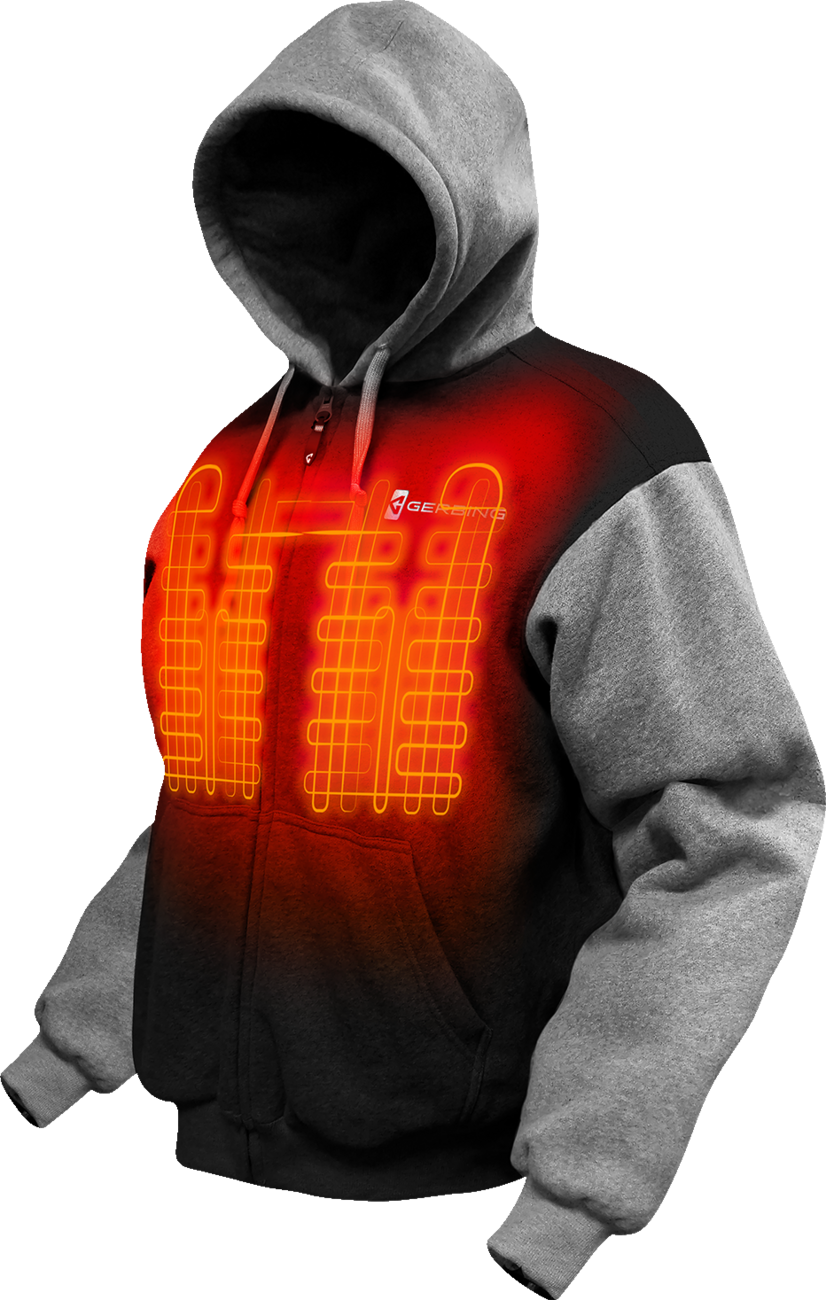 7V Battery Heated Hoodie - Black - MENS | Gerbing Heated Clothing