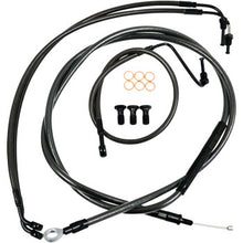 La Choppers Handlebar Cable/Brake Line Kit - 12" - 14" Ape Hanger Handlebars - Midnight