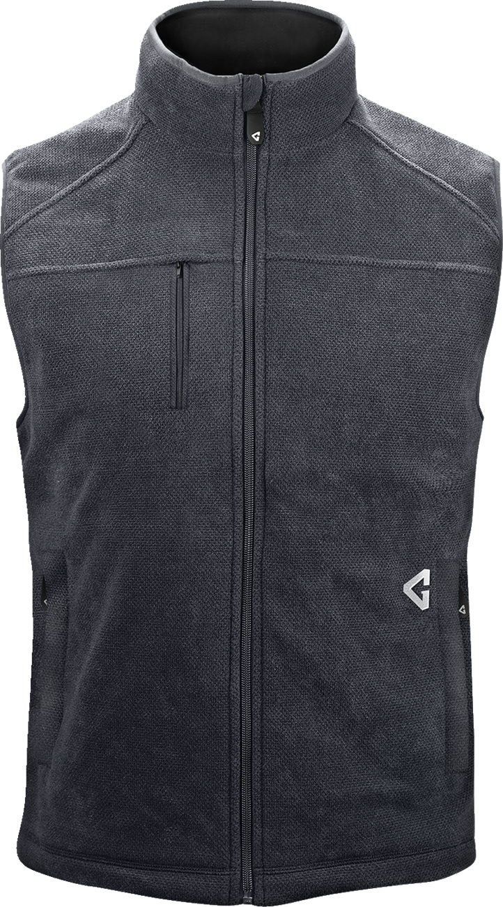 7V Thermite Fleece Heated Vest 2.0 - Gray - MENS | Gerbing Heated Clothing