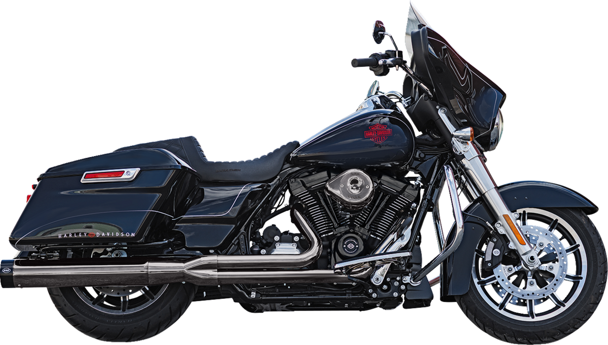 S&S Cycle 2-Into-1 Lava Chrome Sidewinder® Exhaust System - 49-State