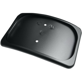 Drag Specialties             License Plate Mount - 3 Hole - Flat Black