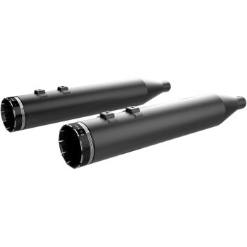 KHROME WERKS - 4-1/2" HP-Plus Slip-On Mufflers - Black with Tracer Tip - 1995-2016 Touring - CLEARANCE SALE