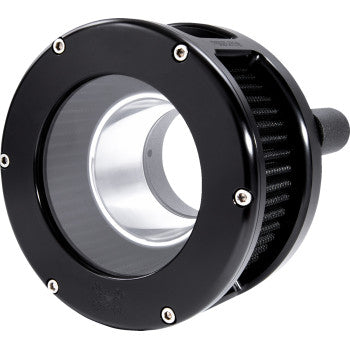 Feuling Parts Air Cleaner - Ba Series - Clear Cover - Black Filter