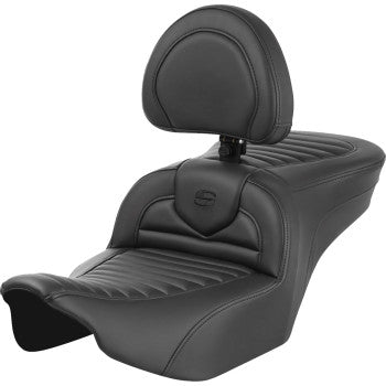 Saddlemen Roadsofa™ Seat - with Backrest - Tuck-n-Roll - FLTR/FLHX '23-'24