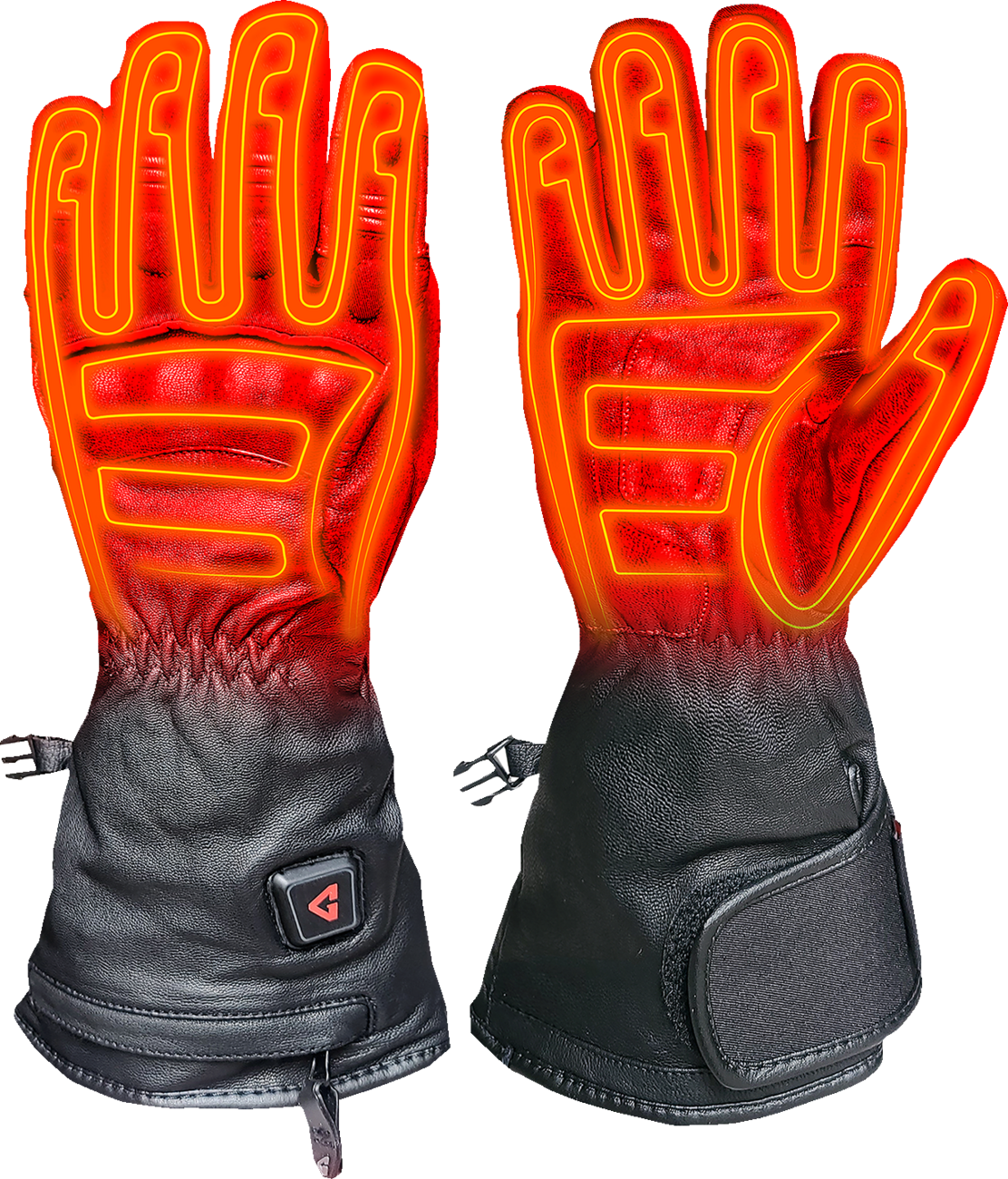 7V Hard Knuckle Battery Heated Gloves - Black | Gerbing Heated Clothing