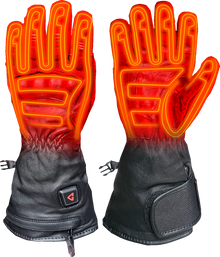 Gerbing Heated Clothing 7V Hard Knuckle Battery Heated Gloves - Black |