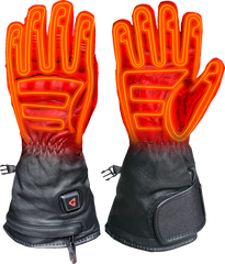 7V Hard Knuckle Battery Heated Gloves - Black | Gerbing Heated Clothing