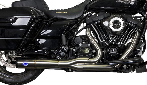 S&S Cycle 2-Into-1 Diamondback Exhaust System - Stainless Steel - 50-State