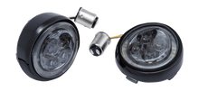 Ciro Turn Signal Insert - Amber/White Led - Smoke Lens - Black |