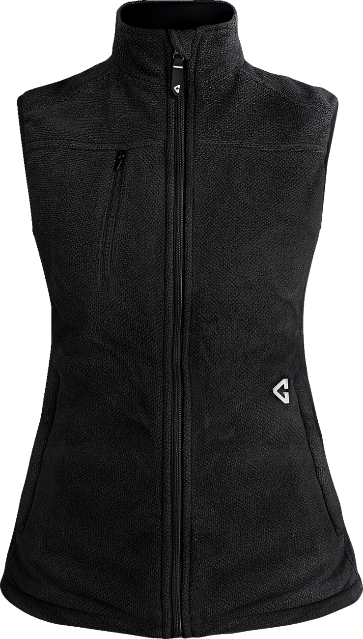 Women's 7V Thermite Heated Fleece Vest 2.0 - Black | Gerbing Heated Clothing