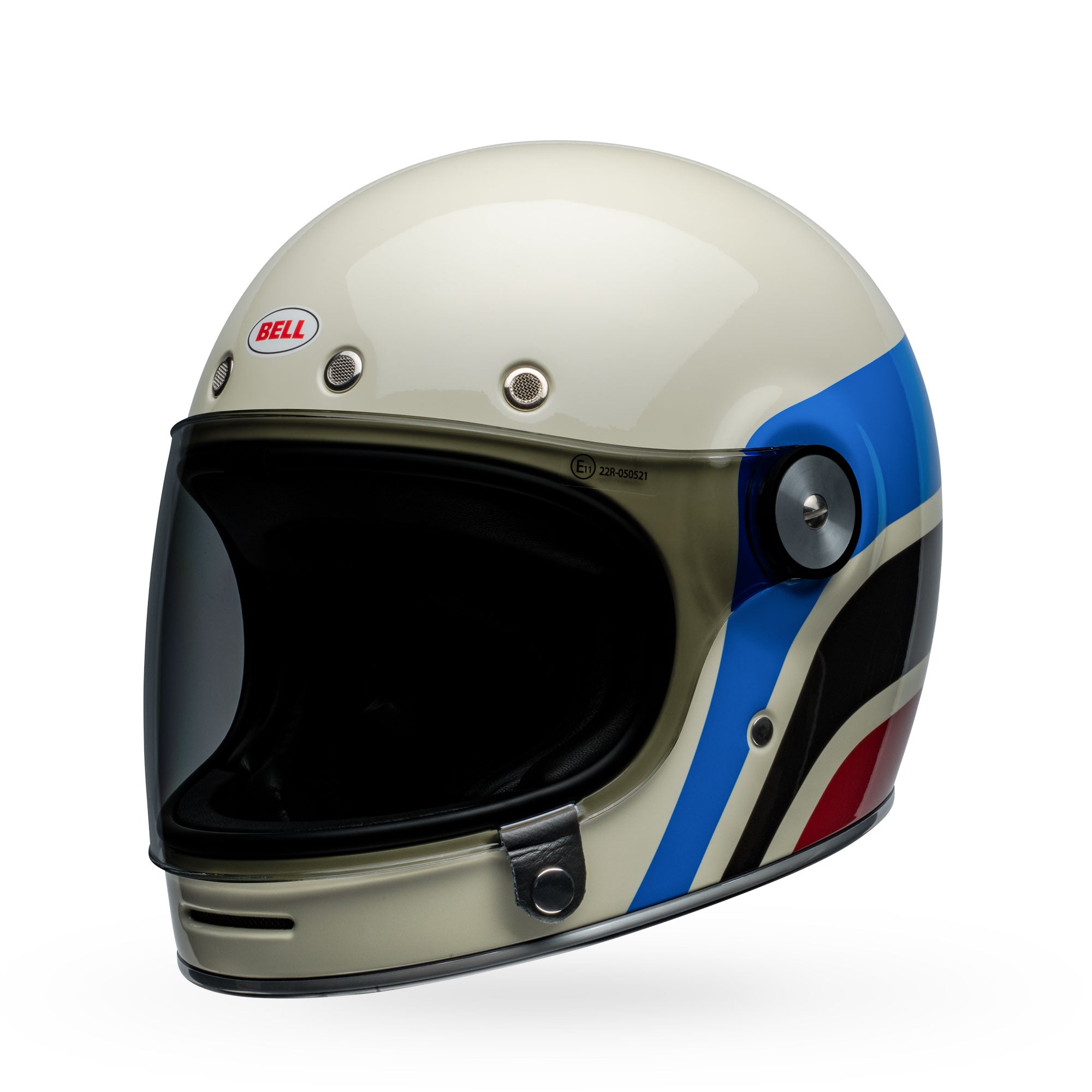 Bell Bullitt Speedway Gloss Vintage White/Blue Helmets