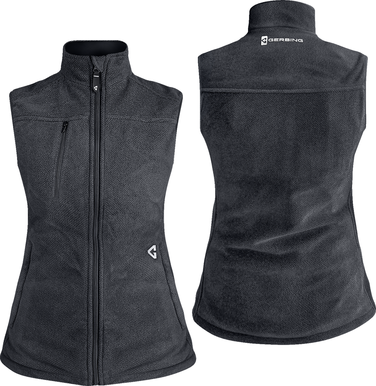 Women's 7V Thermite Heated Fleece Vest 2.0 - Gray | Gerbing Heated Clothing