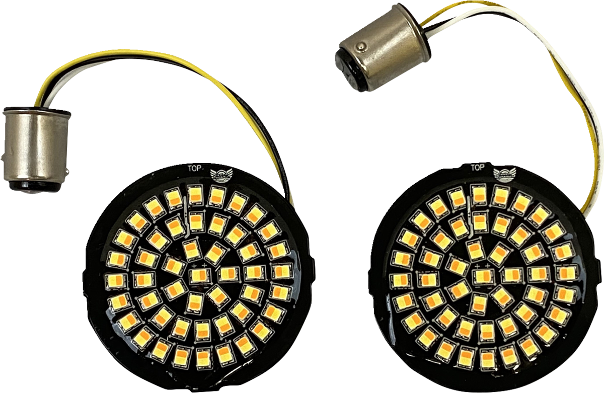 Genesis® 4 Amber/White LED Turn Signal Inserts | Custom Dynamics