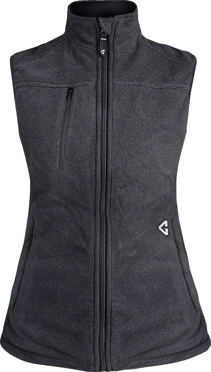 Women's 7V Thermite Heated Fleece Vest 2.0 - Gray | Gerbing Heated Clothing