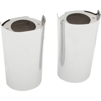 Drag Specialties             Fork Slider Covers - Stock Length - Chrome