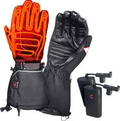 7V Atlas Ultra-Flex Battery Heated Gloves - Black | Gerbing Heated Clothing