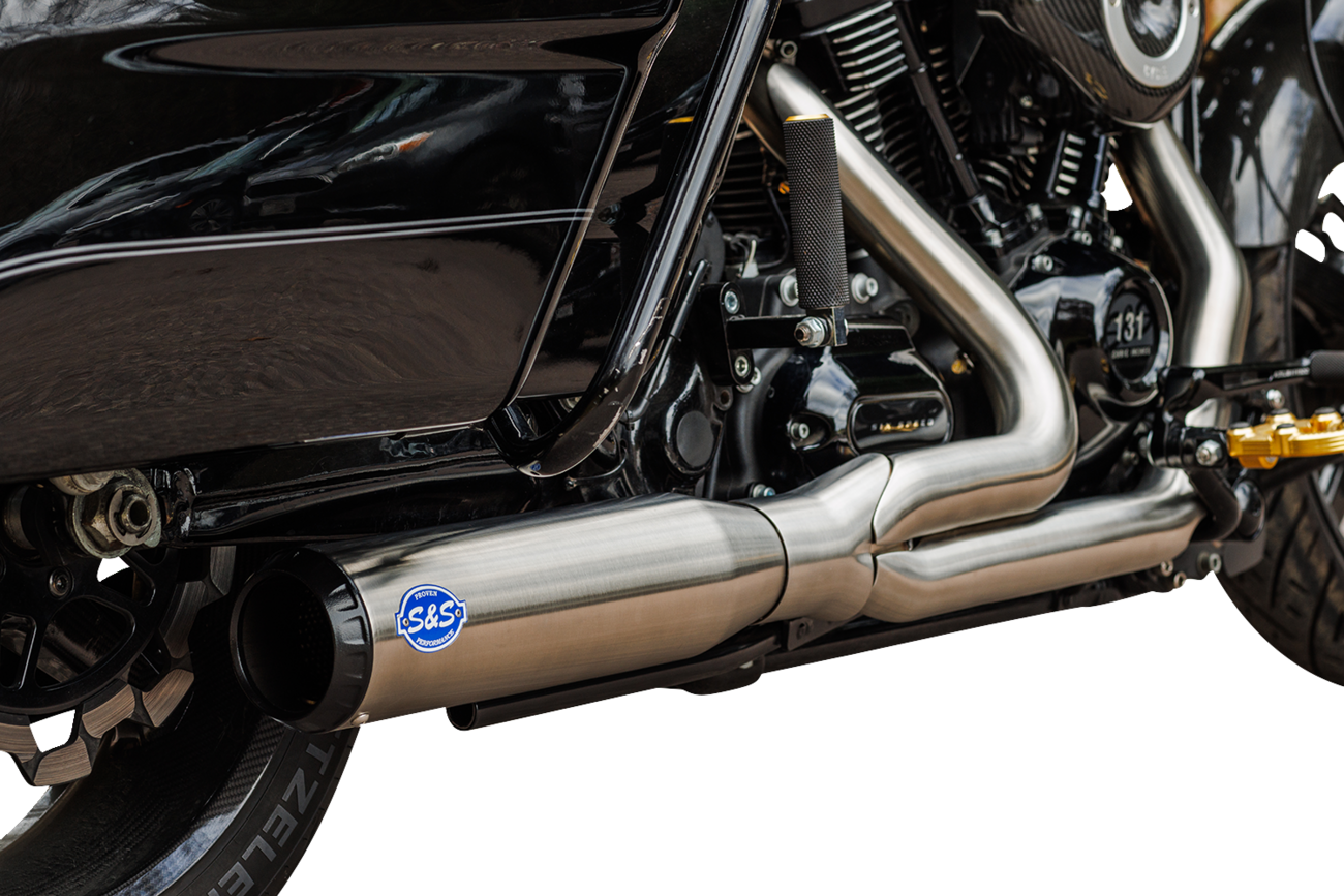 2-into-1 Qualifier Exhaust System - 50-State - Silver | S&S Cycle