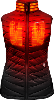 Gerbing Heated Clothing Women'S 7V Khione Puffer Heated Vest 2.0 - Black |