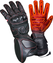 12V Extreme Hard Knuckle Heated Gloves - Black | Gerbing Heated Clothing