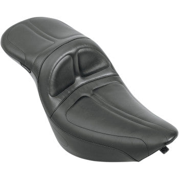 Le Pera Maverick Daddy Long Legs Seat - Black - Stitched - Softail '00-'17