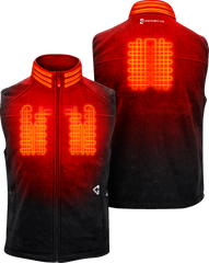 V Thermite Fleece Heated Vest 2.0 - Black - MENS | Gerbing Heated Clothing