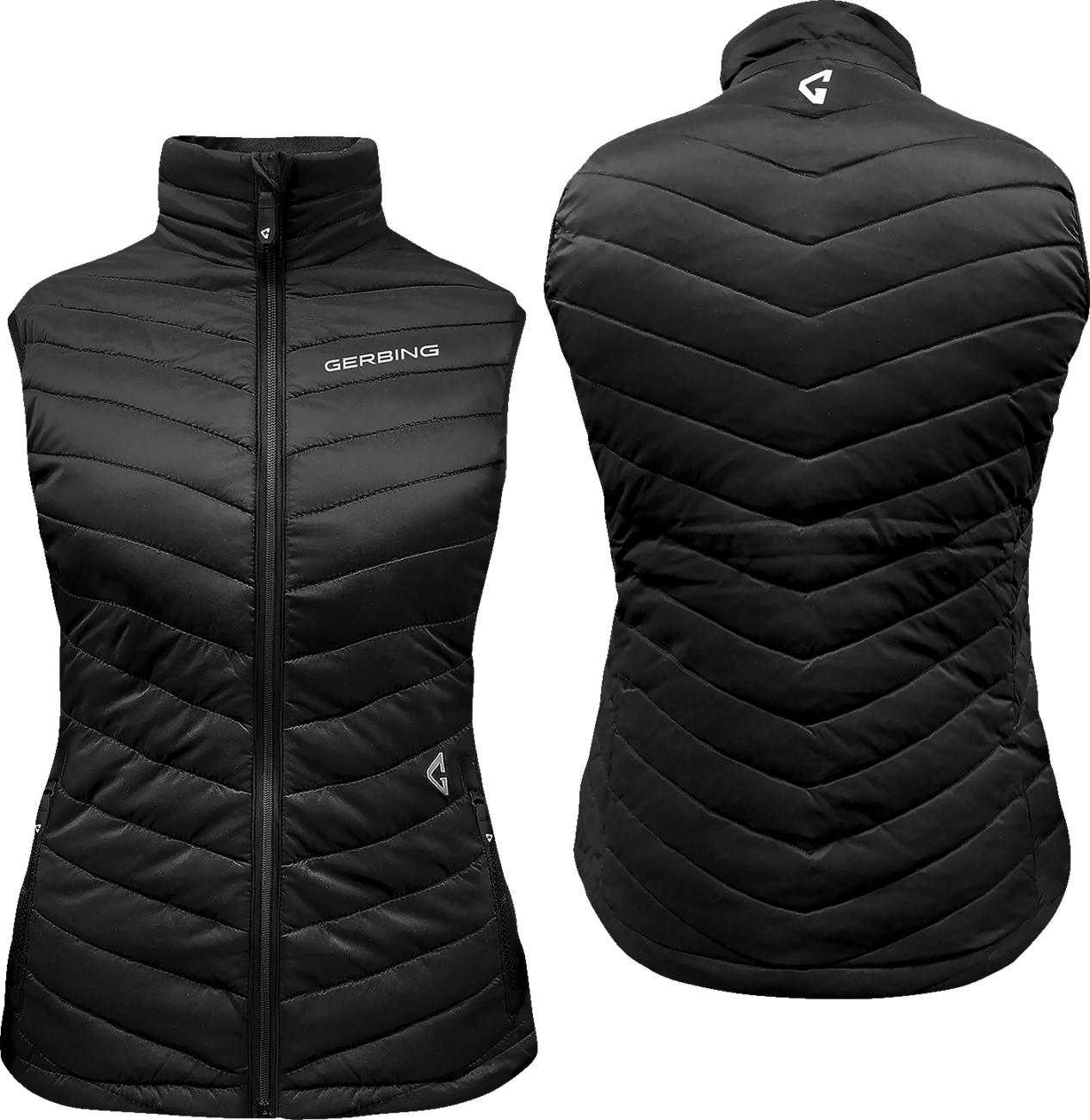 Women's 7V Khione Puffer Heated Vest 2.0 - Black | Gerbing Heated Clothing