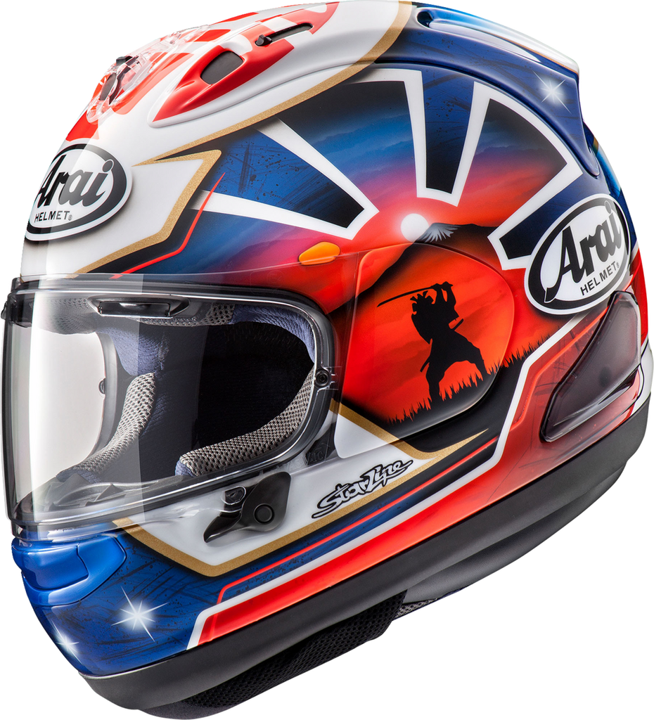 arai chaser samurai motorcycle helmet Corsair-X - Dani Samurai-2 SNC2 Shell — Z GiftGuide23_Adventure Creative” jetsetting combo: Lululemin Color:Black w/ Silver Hardware