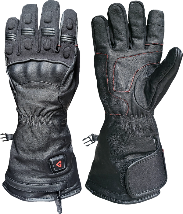 Gerbing Heated Clothing 7V Hard Knuckle Battery Heated Gloves - Black |