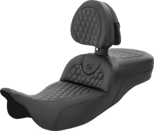 Saddlemen Roadsofa™ Seat - Honeycomb - With Backrest - Extended Reach - Fl '08-'23
