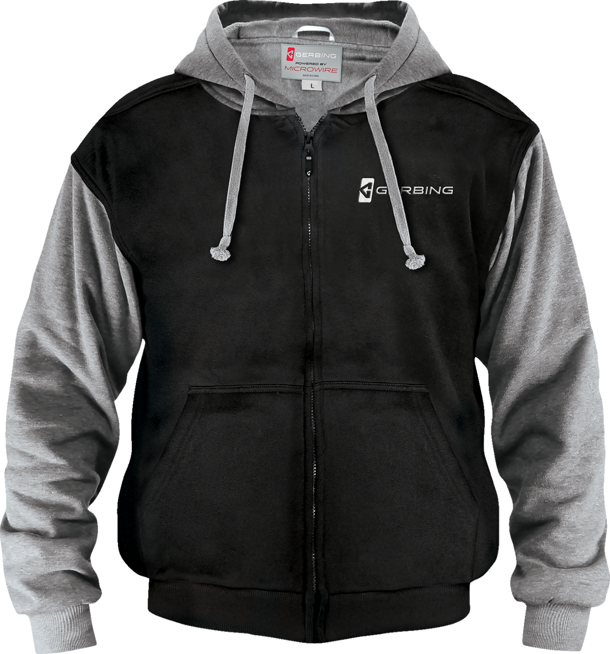 7V Battery Heated Hoodie - Black - MENS | Gerbing Heated Clothing