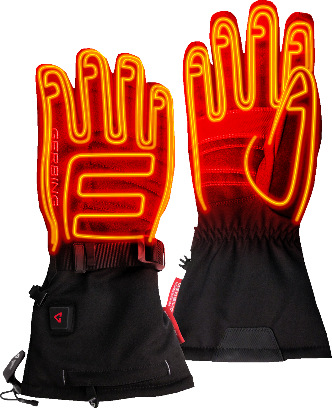 7V S7 Battery Heated Gloves - Black | Gerbing Heated Clothing